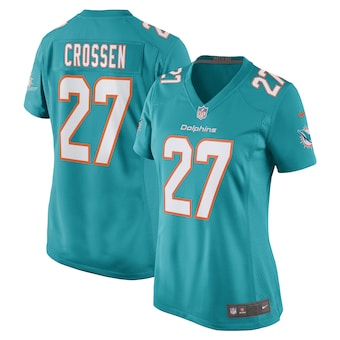 womens nike keion crossen aqua miami dolphins game player je